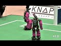 Compilation video showing the goals scored and received by the Humanoid KidSize winner team Darmstadt Dribblers during RoboCup 2009 in Graz, for a total of 78 goals scored vs. 3 received. Check out our other uploaded videos for footage of complete matches, Technical Challenges and earlier participation in RoboCup competitions. Visit www.dribblers.de for further information, pictures and videos. You can also follow us on Twitter: twitter.com
