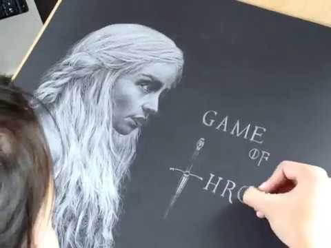 how to draw khaleesi
