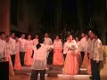 solo by ms. sheila fallarcuna, soprano, manila chamber singers (mcs) during its 2007 european concert tour, of this traditional spiritual hymn arranged by moses hogan.