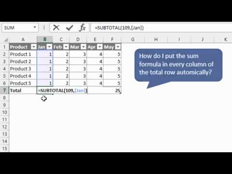 video-linktoworks-How to Create Subtotal Formulas in All Columns of an...