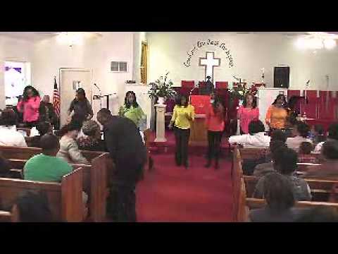HPIM - Heavenly Praise in Motion First Baptist Church Voices of Praise having a Praise Fest Dr. C E Williams, Pastor.