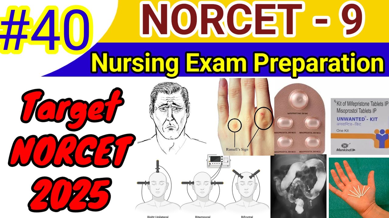 NORCET - 9 Image Based MCQs | NORCET - 9 Important MCQs | AIIMS NORCET Nursing Officer Exam |#40