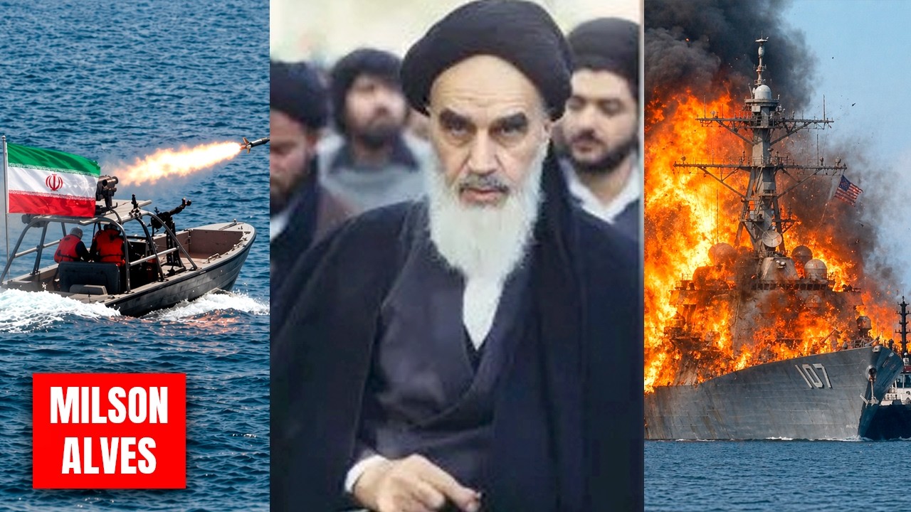 Irã atinge NAVIO de guerra dos EUA, Vingança da Marinha foi brutal