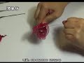 DIY: making a rose with stockings, metal wire, and tape