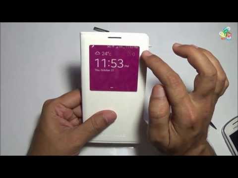 S View Cover for Samsung Galaxy Note 3 with Sensor Review on Back