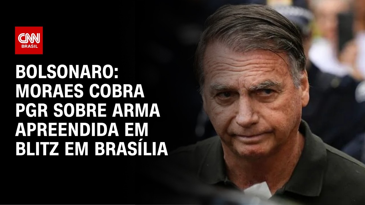 Caso Bolsonaro: Moraes dá 48 horas à PGR explicar pistola de 9 mm apreendida em blitz