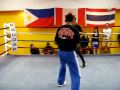 Filipino prospect Ciso Morales works out with Nonito Donaire Sr.