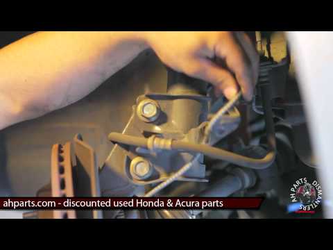 How to replace install change 01 02 03 04 05 Honda Civic SHOCK ABSORBER STRUT SPRING Replacement pt1