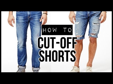 how to make cut off jean shorts