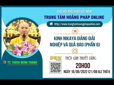 Kinh NIKAYA Giảng Giải - Nghiệp & Quả Báo 6 - 10 Nghiệp Lành & Dữ 3