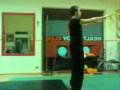 back tuck training -- training on back tuck...i look like a zombie with my arms in front of me :p