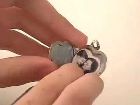 locket - Did you ever wonder how a photo is inserted into a locket? We will show you, in this short video, how to remove the plastic inserts and insert a tiny photo t...
