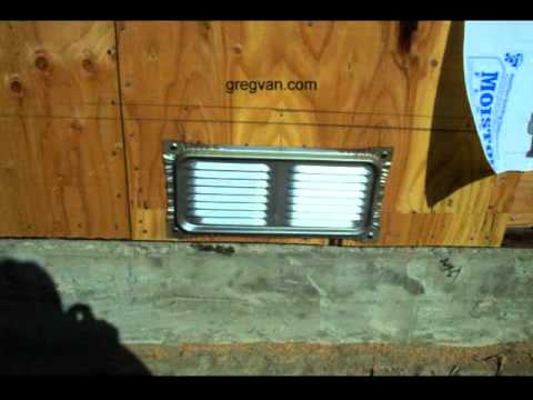 how to properly vent a crawl space