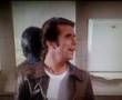 The Fonz checks his hair