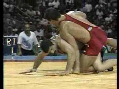 angle - 1996 Olympic Summer Games from Atlanta, GA. Finals. USA's Kurt Angle vs. Iran's Abbas Jadidi.