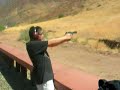 Samuel Puga shooting a Ruger P89