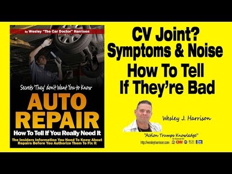 how to know cv joints are bad