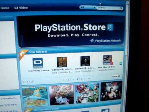 how to go to playstation store on psp