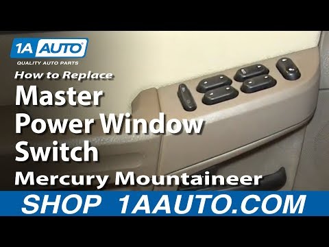 How To Install Replace Master 4 button Power Window Switch 2002-05 Mercury Mountaineer