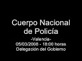 manifestación 5 m cuerpo nacional de policia