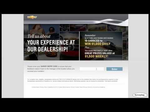 www.mydealerfeedback.com GM Chevrolet survey video by Surveybag