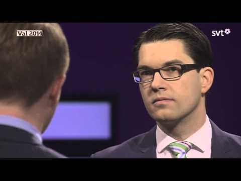 Jimmie Åkesson (SD) mot Gustav Fridolin (MP) i Agenda