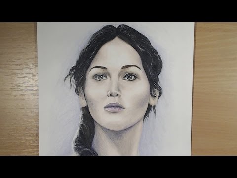 how to draw jennifer lawrence