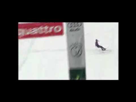 Scott mccartney - Scott McCartney stürzt in Kitzbühel beim Zielsprung. Heute geht es ihm wieder gut.