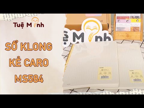 Vở lò xo kép Klong caro 6x6mm B5 120tr 100/76 bìa nhựa 2 mặt ms584