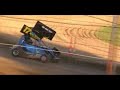 Micro Sprint Heat Race Crash