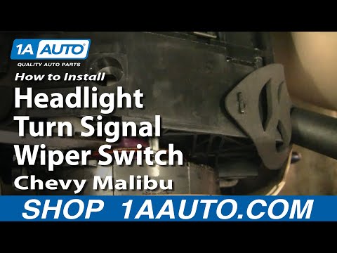 How To Install Replace Headlight Turn Signal Wiper Switch Chevy Malibu 97-03 1AAuto.com