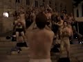 Austrian rugby team public striptease in Vilnius [close-up]
