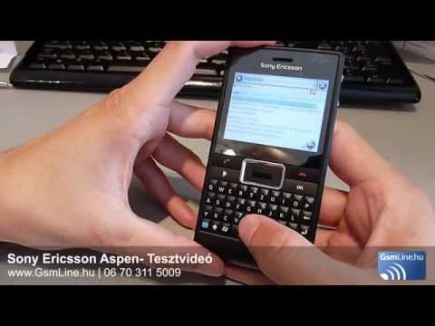 Sony Ericsson Aspen teszt vide�