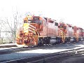 EJ&E SD38-2s #663, #666, #654- South End of Yard, Joliet IL