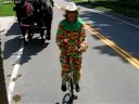 cattaraugus county bicentennial wagon train unicycler