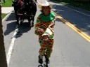 cattaraugus county bicentennial wagon train unicycler
