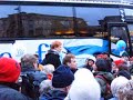 president of finland, tarja halonen on the campaign trail in january. this is the last secons of her speech to the people in three blacksmith's square helsinki. she was reelected.