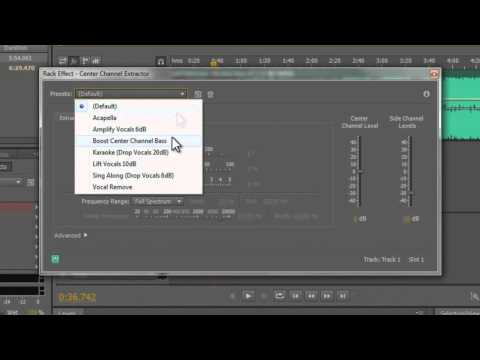 how to isolate vocals in adobe audition