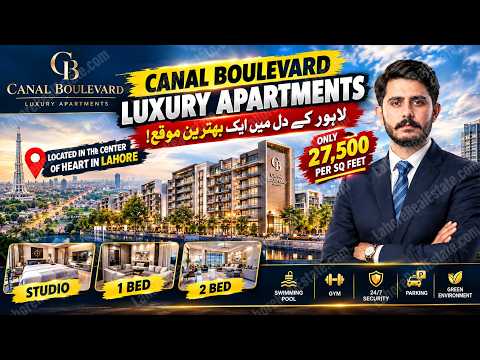Canal Boulevard Luxury Apartments: Premium Living & Modern Architecture in Lahore
