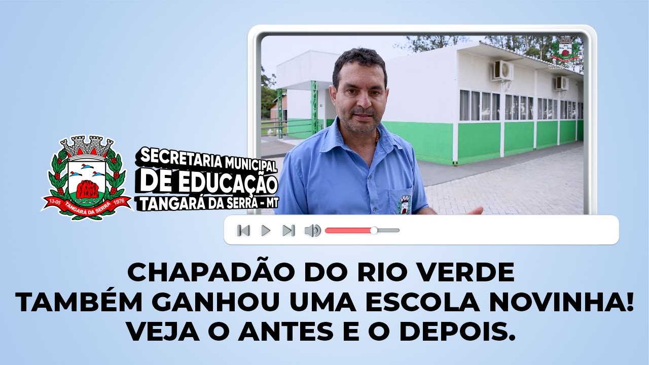 Veja como era e como ficou o Centro Municipal de Ensino Chapadão do Rio Verde