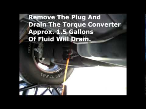 how to drain atf from torque converter