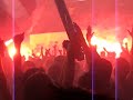 Ultrasii Rapidishti in peluza la meciul din SuperCupa Romaniei. Atmosfera incendiara creata de suporterii Rapidului. TORTE!!!