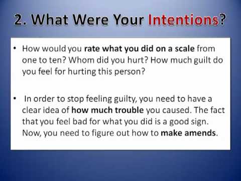how to eliminate guilt