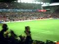 Supporters of Liverpool FC and FC Barcelona (06/03/2007).
