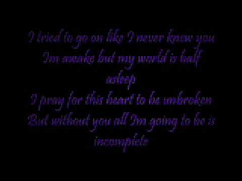 Incomplete - Backstreet Boys (w/ Lyrics)