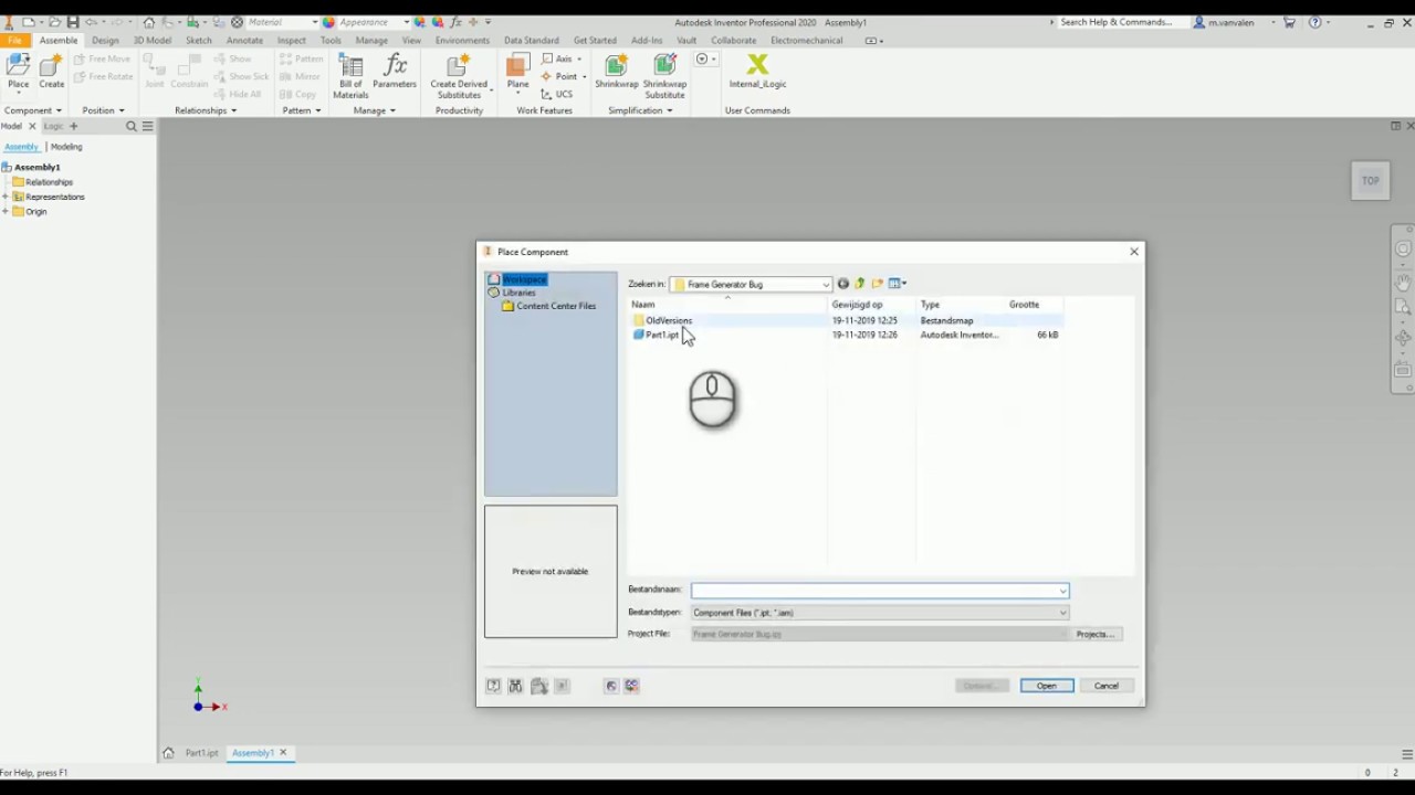 Frame Generator Inventor 2020 2 | Miter functie
