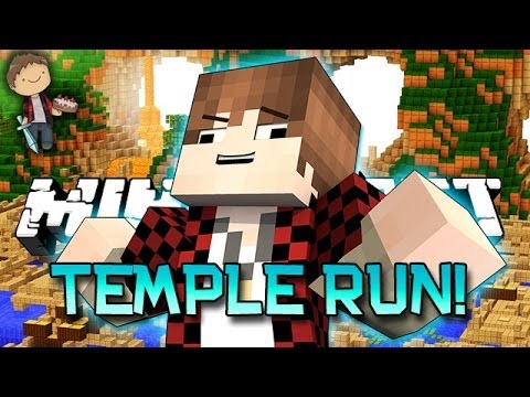 Minecraft: Temple Run Parkour Racing w/Mitch, Jerome, Ashley and Vikk!