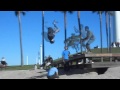 Double Running Front Flip Stunt Goes Bad