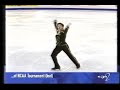 Lausanne, SWITZERLAND - 1997 World Figure Skating Championships, Men's Short Program - Aleksei Urmanov of Russia placed 1st with this Short Program, a nice departure from his usual programs choreographed to classical music. Unfortunately, during practice the next day, he would pull a groin muscle that would force him to withdraw from competition and eventually prevent him from being able to compete at the 1998 Winter Olympic Games. An added insult to injury, the ISU implemented a new format this season as to how each country earned the number of berths for next year's World Championships AND the Olympic Games. Rather than where the highest ranking skater places that decides on the number of berths, the total of the combined placements of all of the skaters from a country in each discipline would determine the number of berths. Because Urmanov had to withdraw, that basically added 25pts to Yagudin's 3rd Placement (3pts) and Kulik's 5th Placement (5pts) for a total of 33pts. That total would only qualify Russia 2 berths (instead of 3, as it would have been under the old system) for the 1997/1998 season and would cause the Russian Federation to file a complaint with the ISU regarding this. Sadly, the same fate would happen to the United States as well.