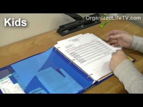 how to organize paperwork